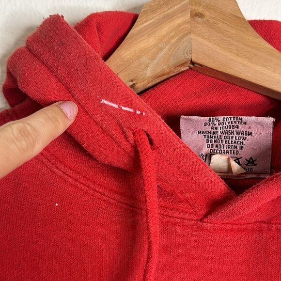 Y2K key west Florida pullover red hoodie sweater size small unisex - Picture 6 of 11